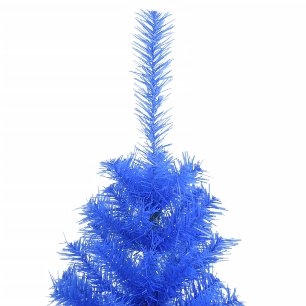 vidaXL Árvore de Natal artificial com suporte 150 cm PVC azul