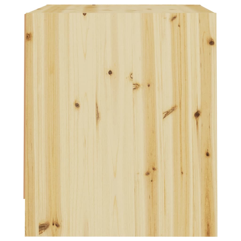 vidaXL Mesas de cabeceira 2pcs 40x30,5x35,5 cm madeira de abeto maciça