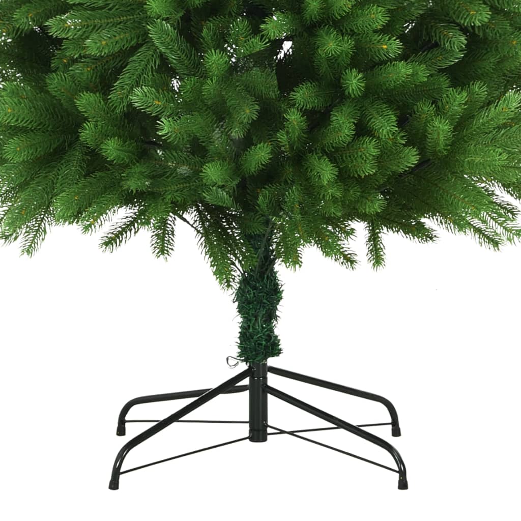 vidaXL Árvore de Natal artificial agulhas realistas 240 cm verde