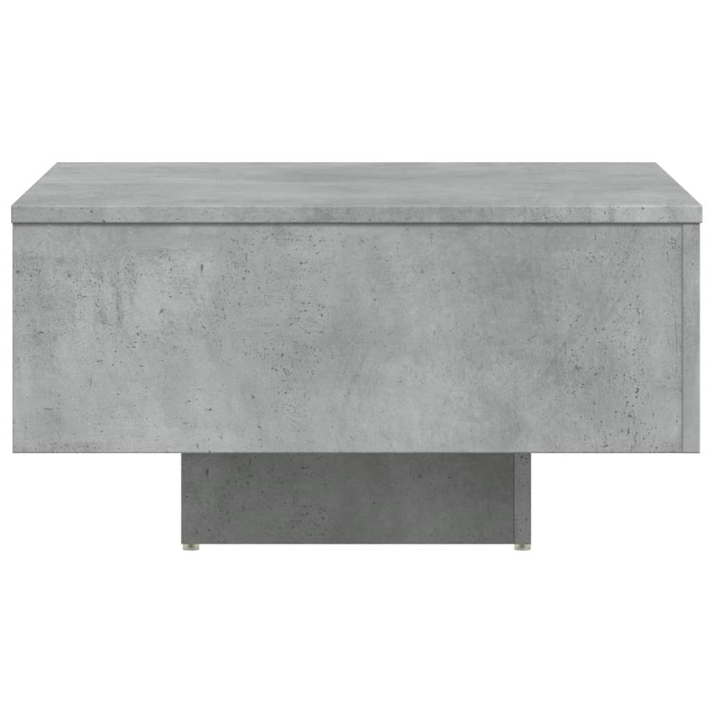 vidaXL Mesa de centro 60x60x31,5 cm contraplacado cinzento cimento