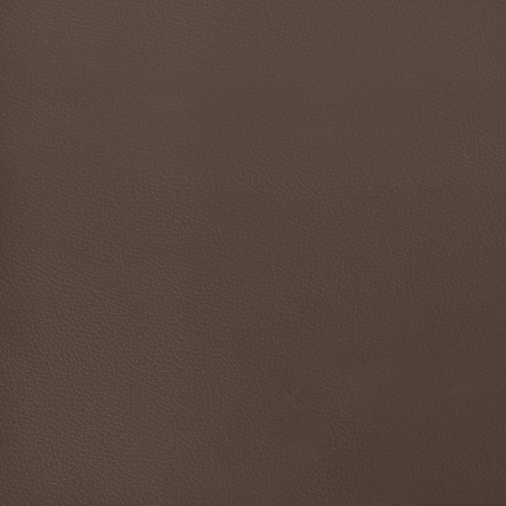 vidaXL Cabeceira de cama couro artificial 80x5x78/88 cm castanho