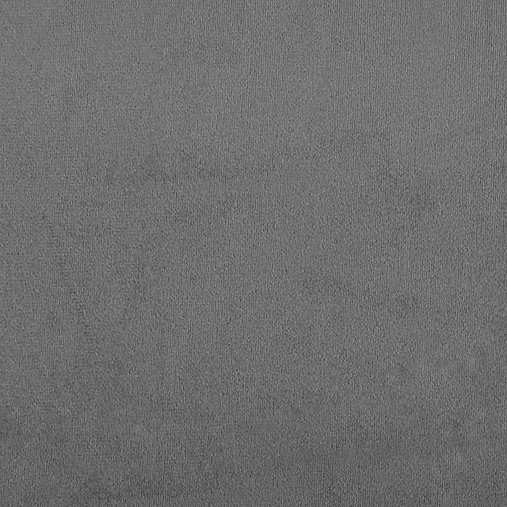 vidaXL Poltrona 60 cm tecido de microfibra cinzento-escuro