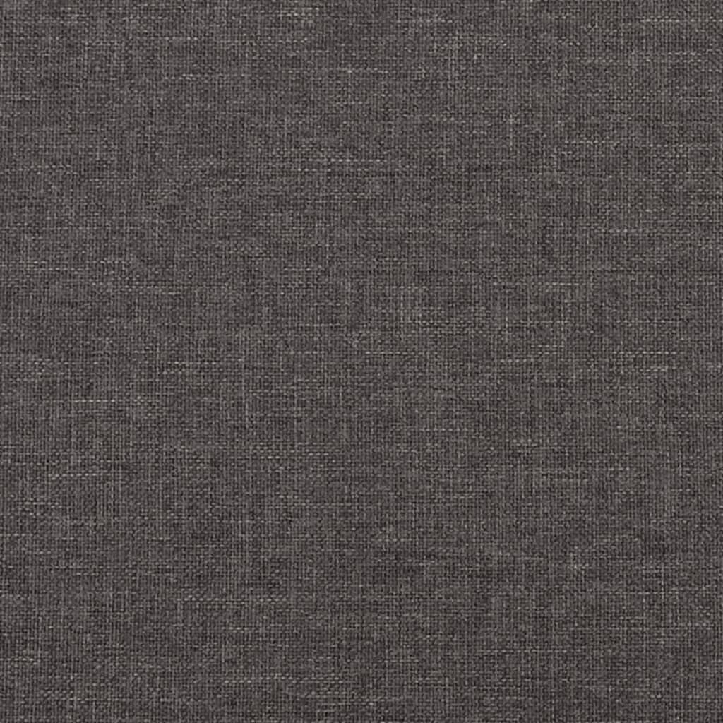 vidaXL Sofá de 3 lugares 210 cm tecido cinza-escuro