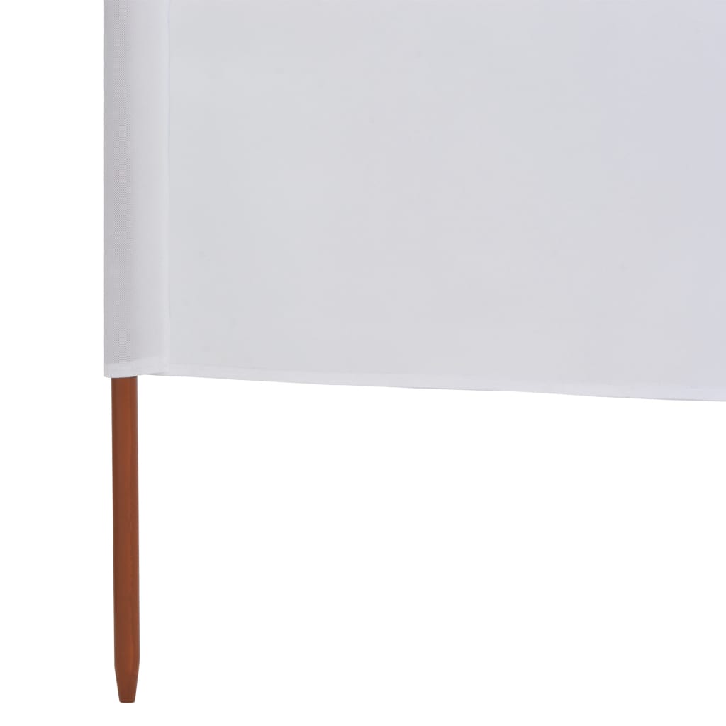 vidaXL Para-vento com 3 painéis 400x80 cm tecido branco areia