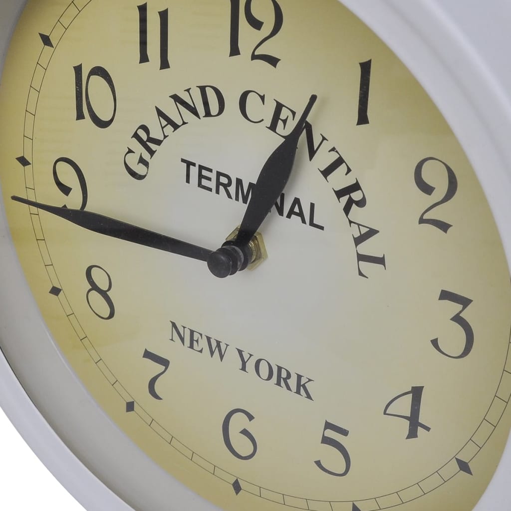 vidaXL Relógio de parede com duas faces design clássico
