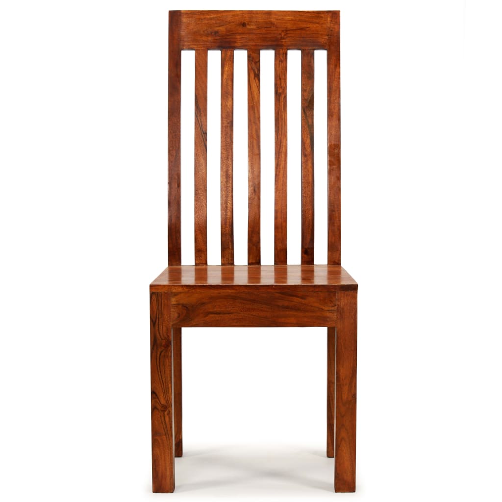 vidaXL Cadeiras de jantar 4 pcs em madeira maciça + sheesham modernas