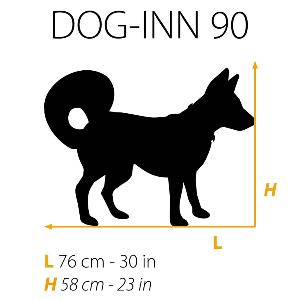 Ferplast Jaula para cães Dog-Inn 90 92,7x58,1x62,5 cm cinzento