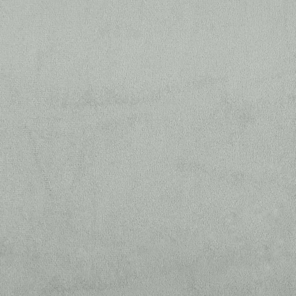 vidaXL Sofá de 2 lugares 140 cm veludo cinza-claro