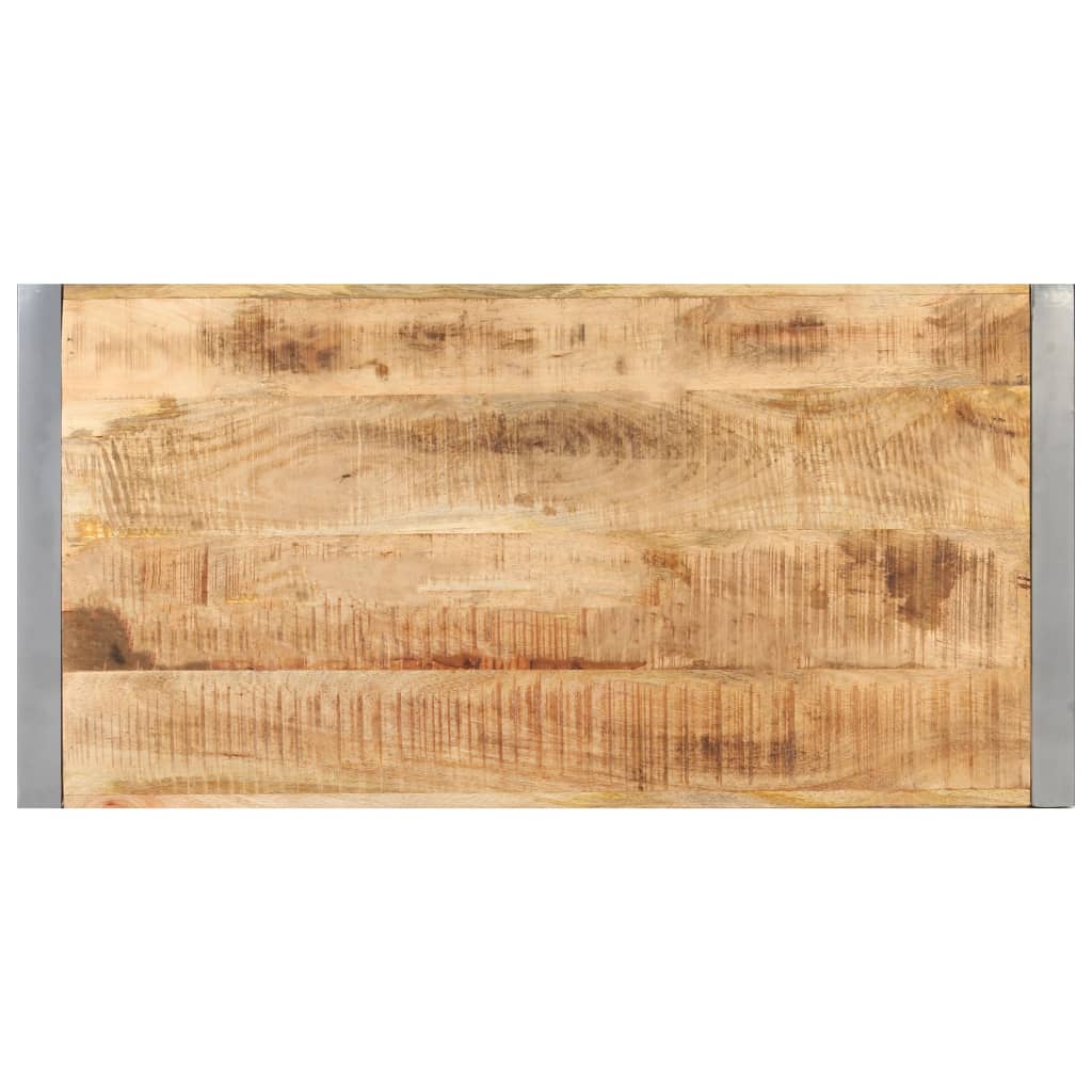 vidaXL Mesa de centro 120x60x40 cm madeira de mangueira áspera