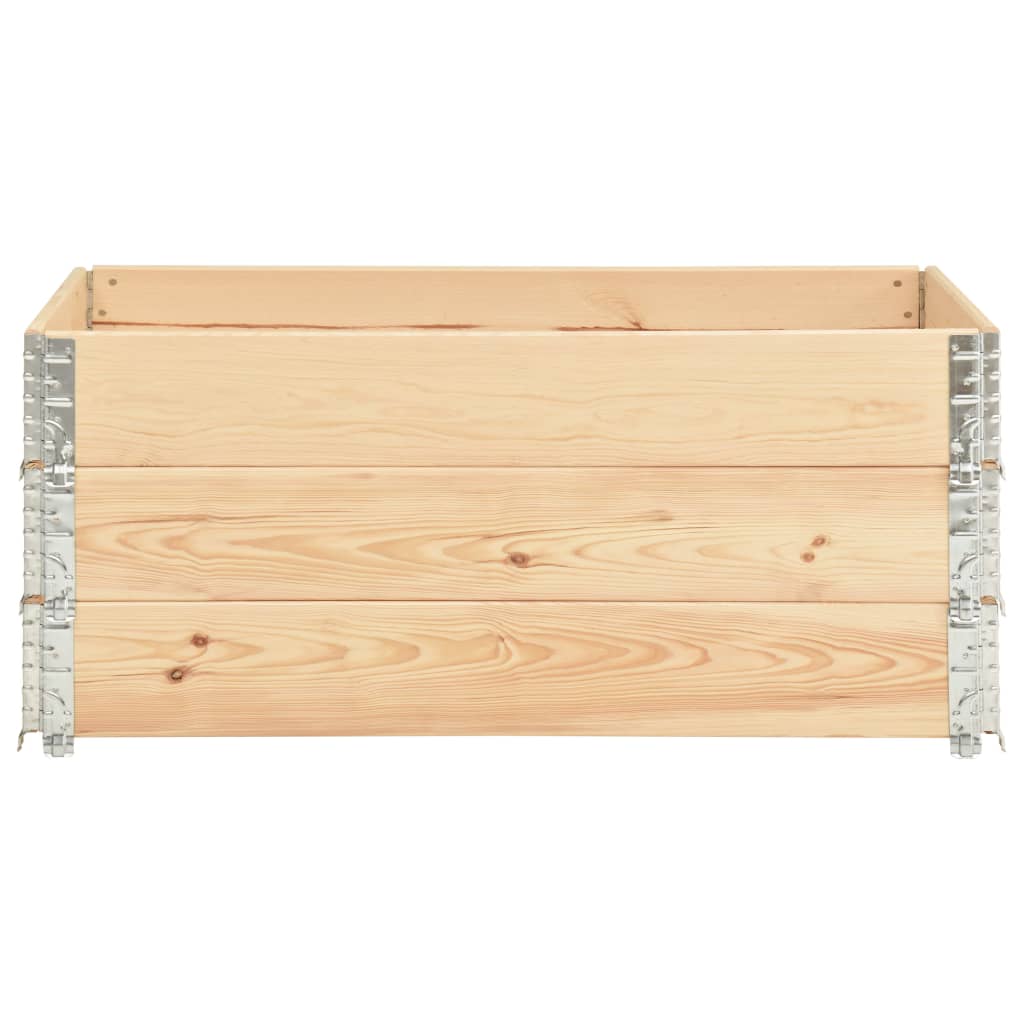 vidaXL Canteiros elevados 3 pcs 100x150 cm madeira de pinho maciça