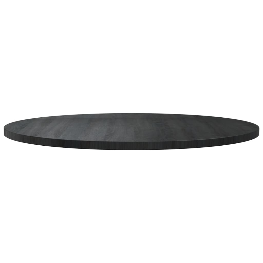 vidaXL Tampo de mesa pinho maciço Ø90x2,5 cm preto