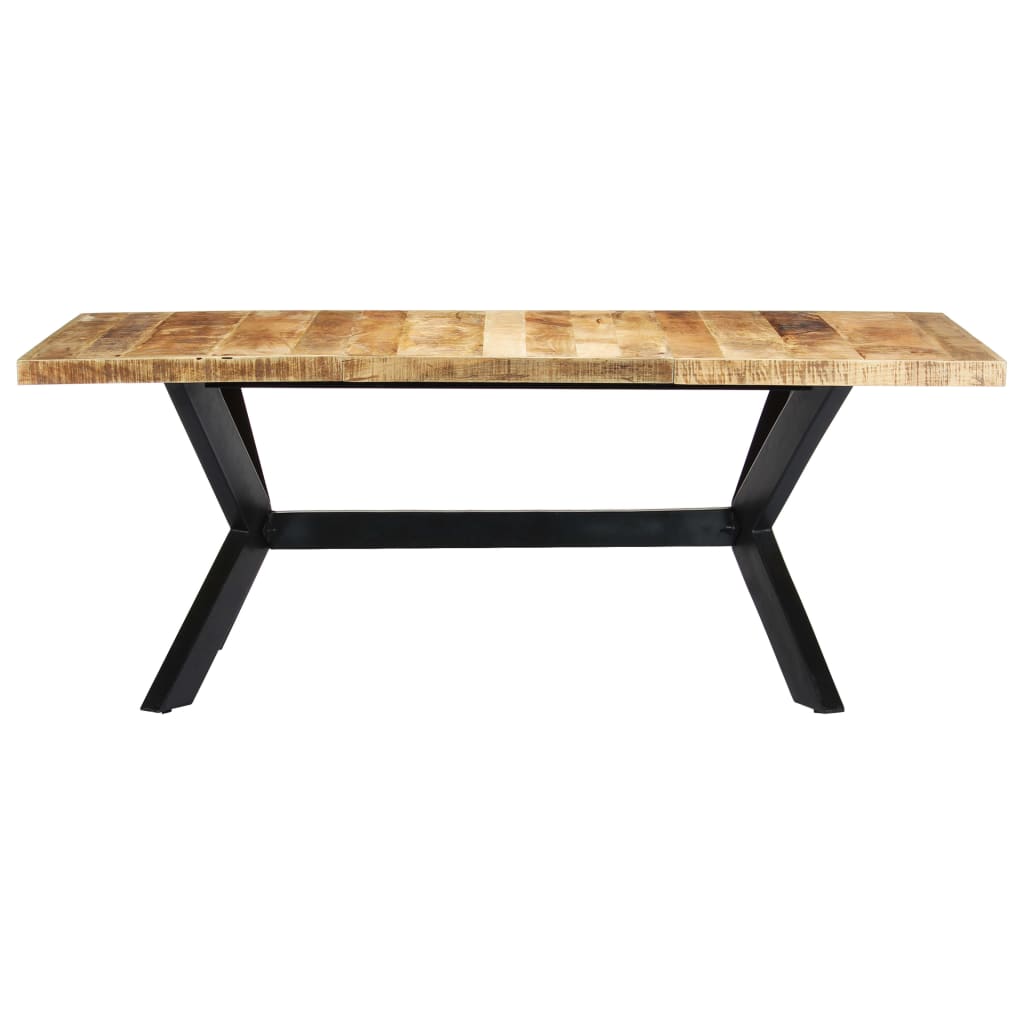 vidaXL Mesa de jantar 200x100x75 cm madeira de mangueira maciça