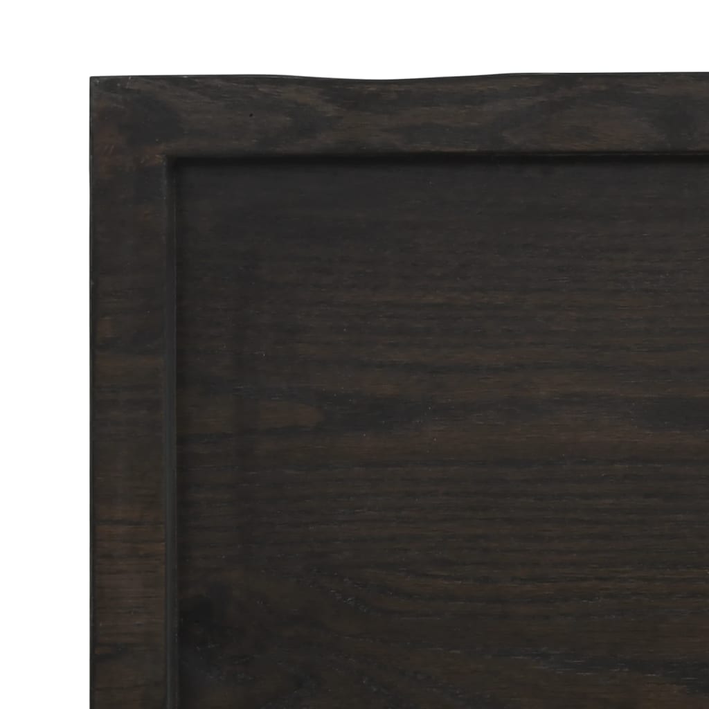 vidaXL Bancada p/ WC 40x60x(2-6)cm madeira tratada maciça castanho