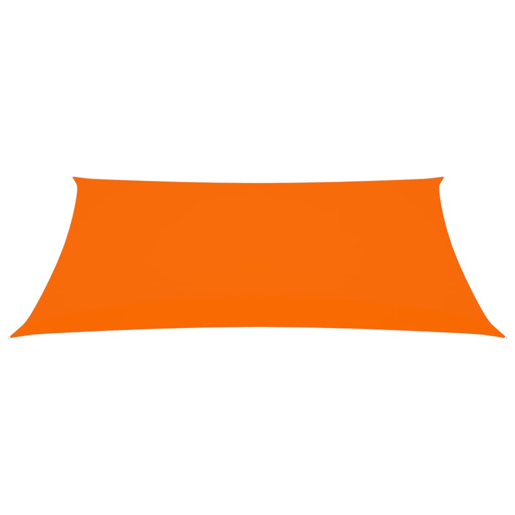 vidaXL Para-sol estilo vela tecido oxford retangular 3x4,5 m laranja