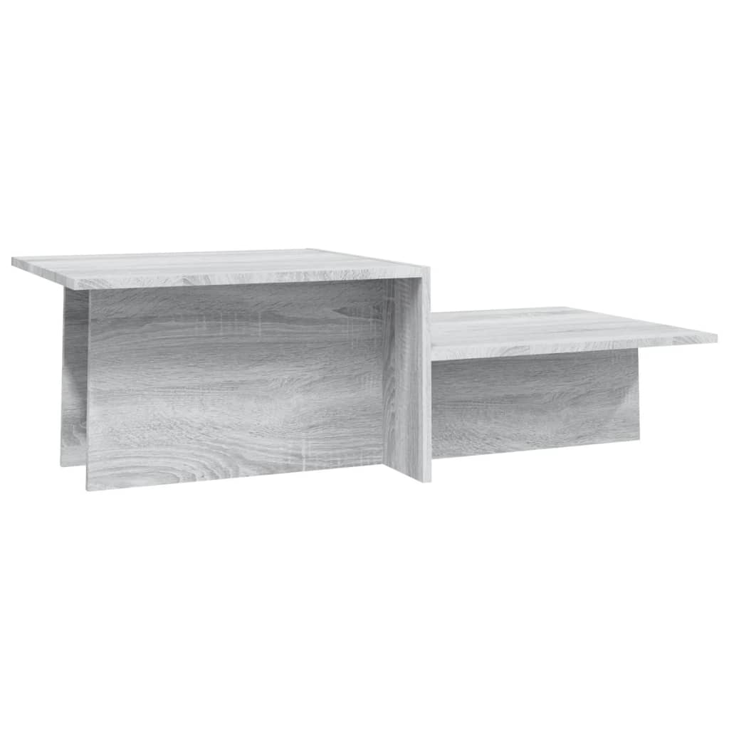 vidaXL Mesa de centro 111,5x50x33 cm derivados madeira cinzento sonoma