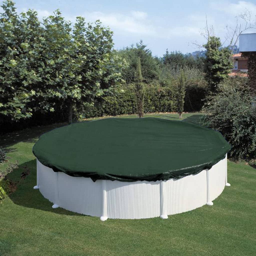 Summer Fun Cobertura de piscina redonda p/ inverno 400-420cm PVC verde