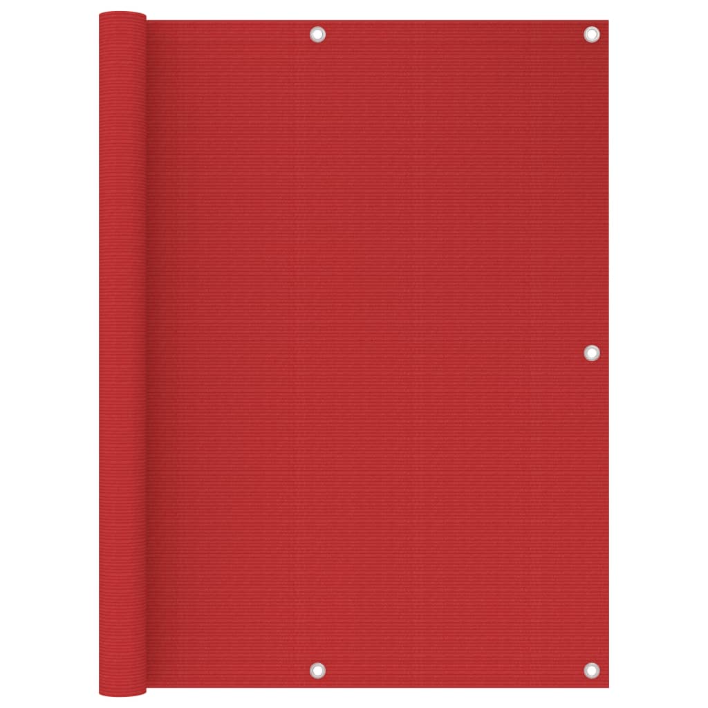 vidaXL Tela de varanda 120x300 cm PEAD vermelho