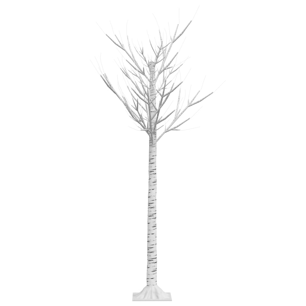 vidaXL Árvore de Natal 140 LEDs salgueiro int./ext. 1,5m branco quente