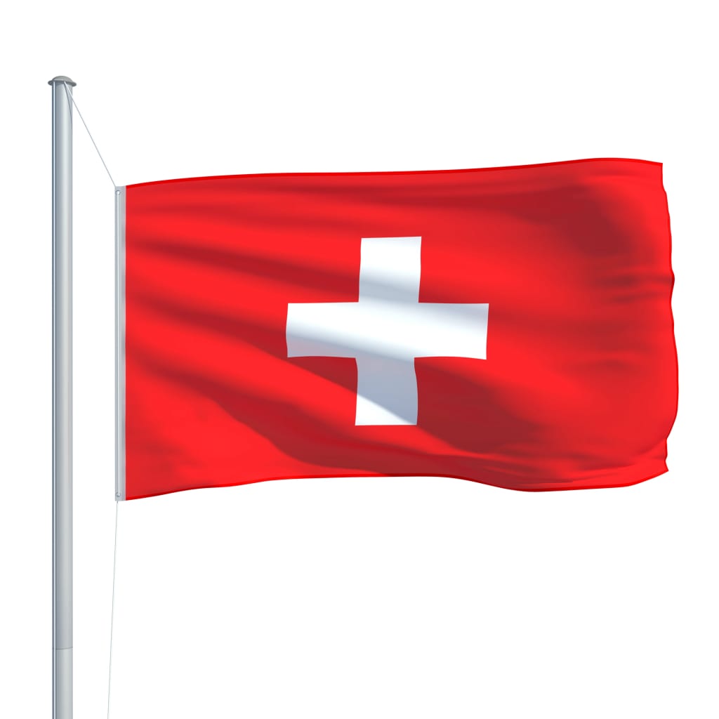 vidaXL Bandeira da Suíça 90x150 cm