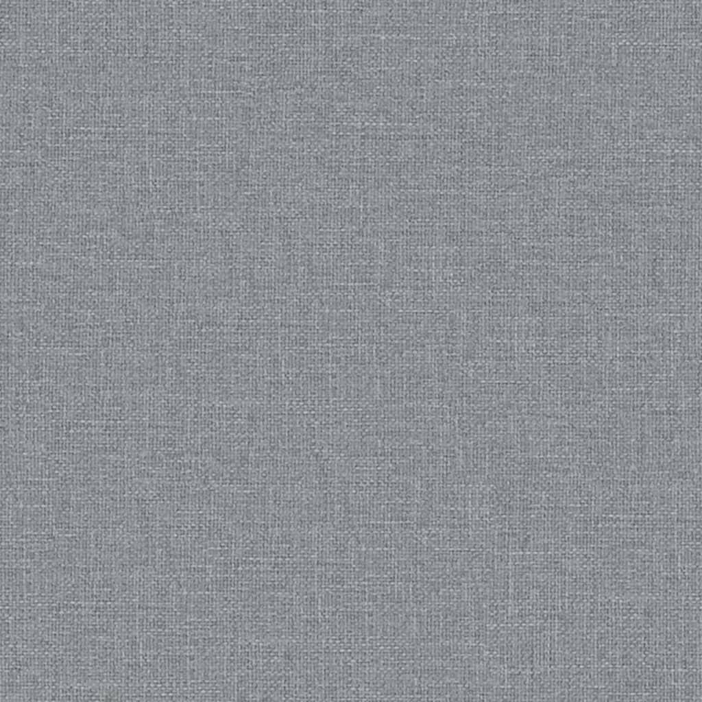 vidaXL Sofá-cama em forma de L 275x140x70 cm tecido cinzento-claro
