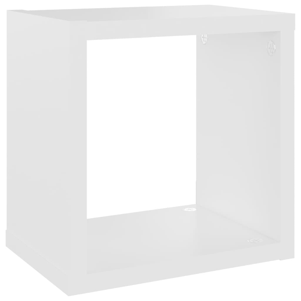 vidaXL Prateleiras parede forma de cubo 6 pcs 22x15x22cm branco/sonoma
