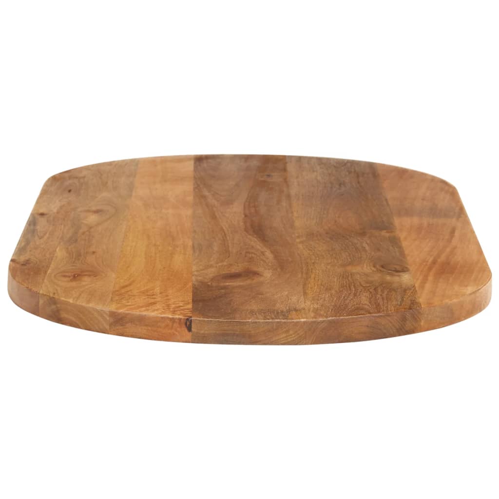 vidaXL Tampo de mesa oval 90x40x3,8 cm madeira de mangueira maciça