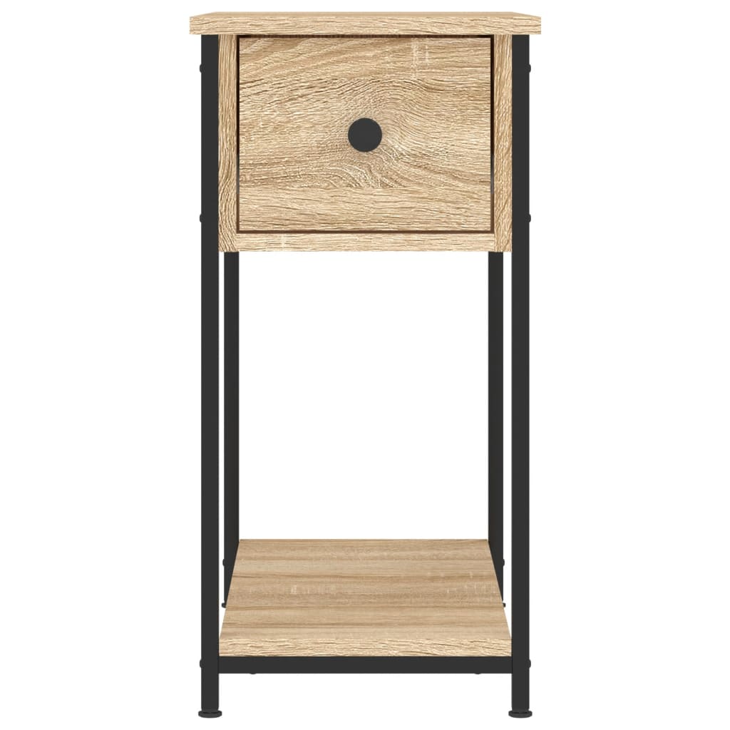 vidaXL Mesa de cabeceira 30x60x60 cm derivados madeira carvalho sonoma