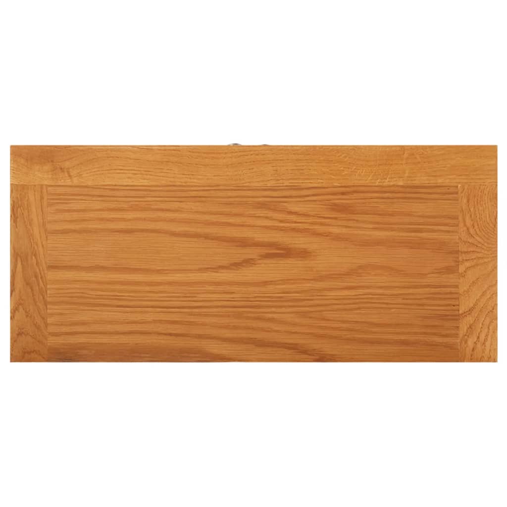 vidaXL Armário de arrumação 50x22x110 cm madeira de carvalho maciça