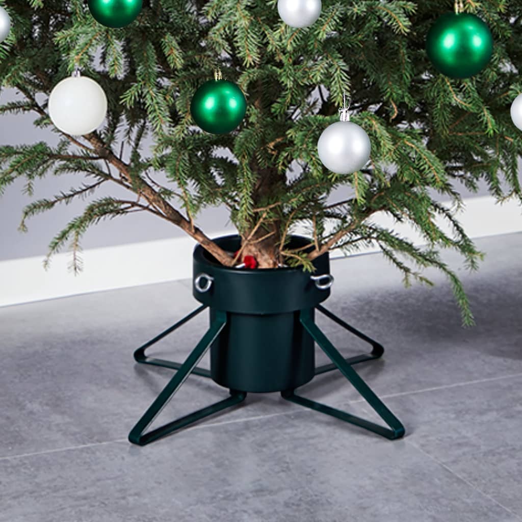 vidaXL Suporte para árvore de Natal 46x46x19 cm preto