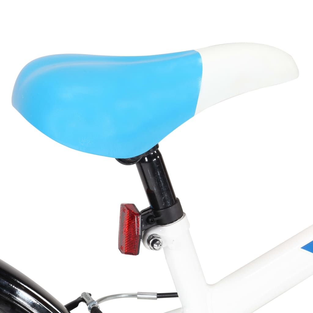 vidaXL Bicicleta de criança roda 24" azul e branco