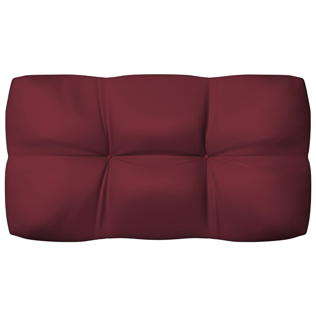 vidaXL Almofadões para sofás de paletes 7 pcs vermelho tinto