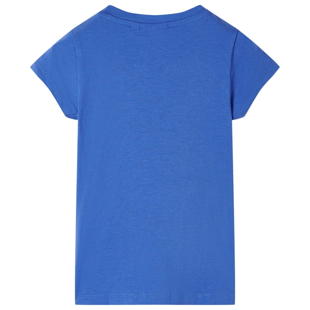 T-shirt para criança azul-cobalto 92