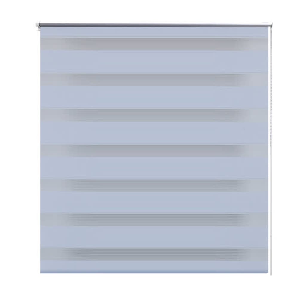 Estore de rolo 80 x 175 cm, linhas de zebra / Branco