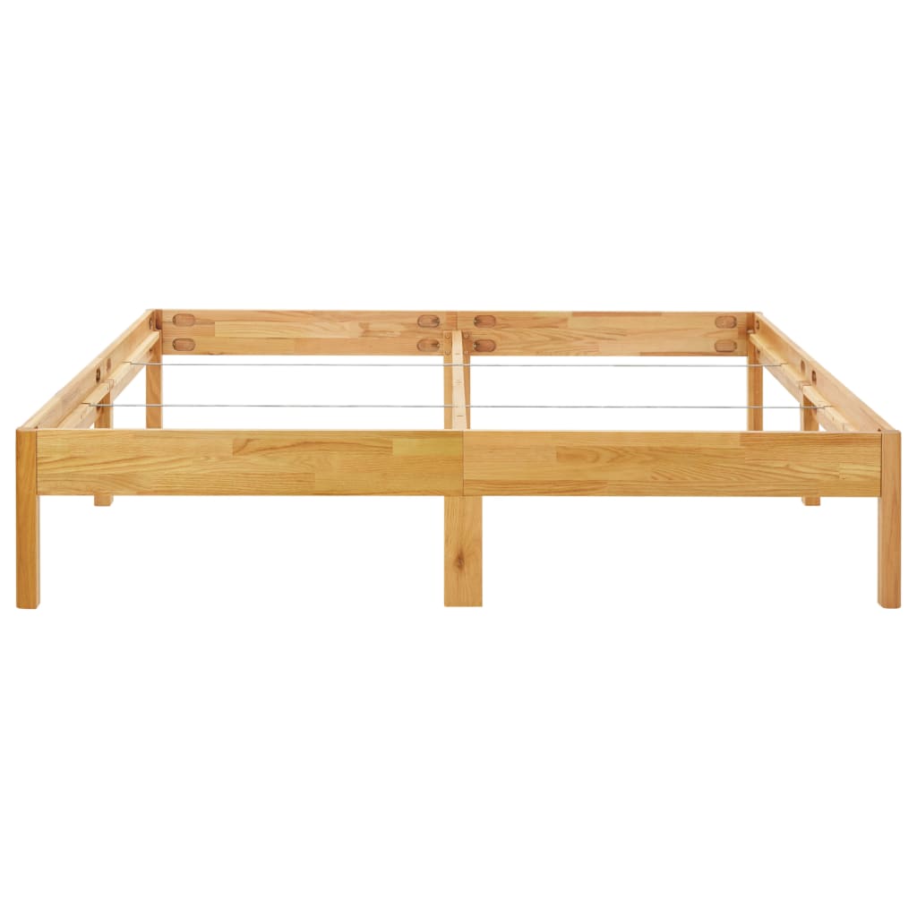 vidaXL Estrutura de cama 200x200 cm madeira carvalho maciça