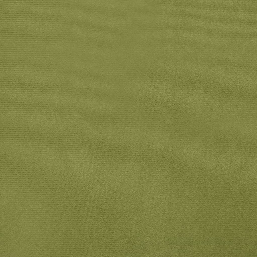 vidaXL Apoio de pés 60x60x36 cm veludo verde-claro