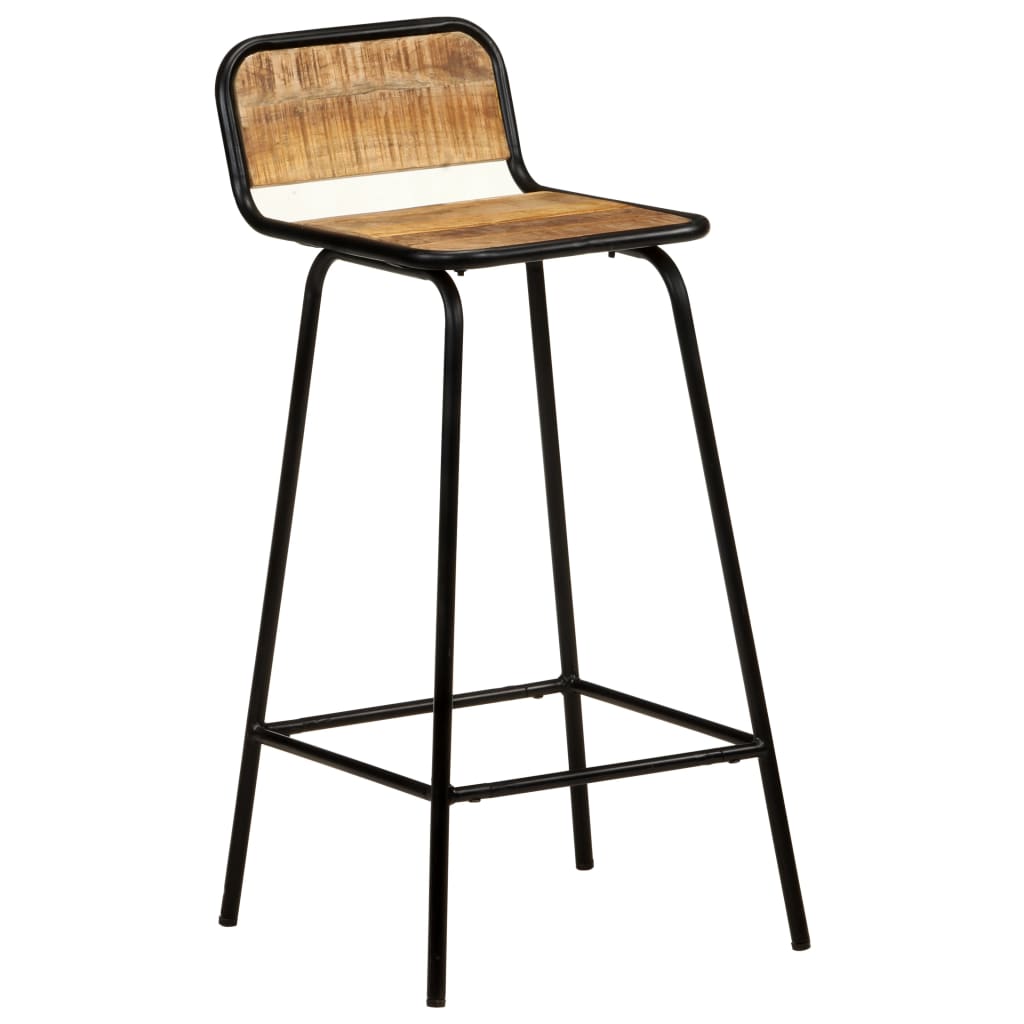 vidaXL Cadeiras de bar 4 pcs madeira de mangueira maciça