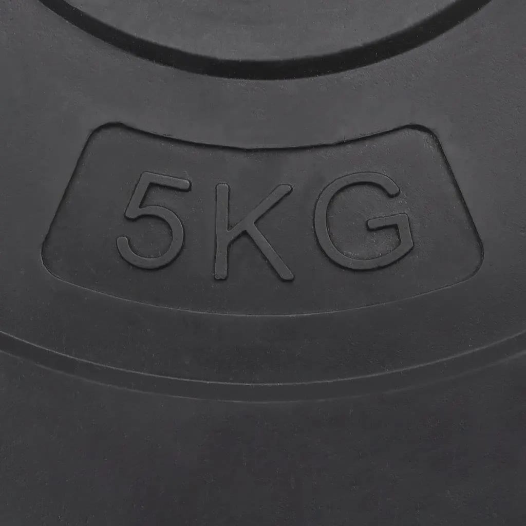 vidaXL Discos de musculação 6 pcs 30 kg cimento