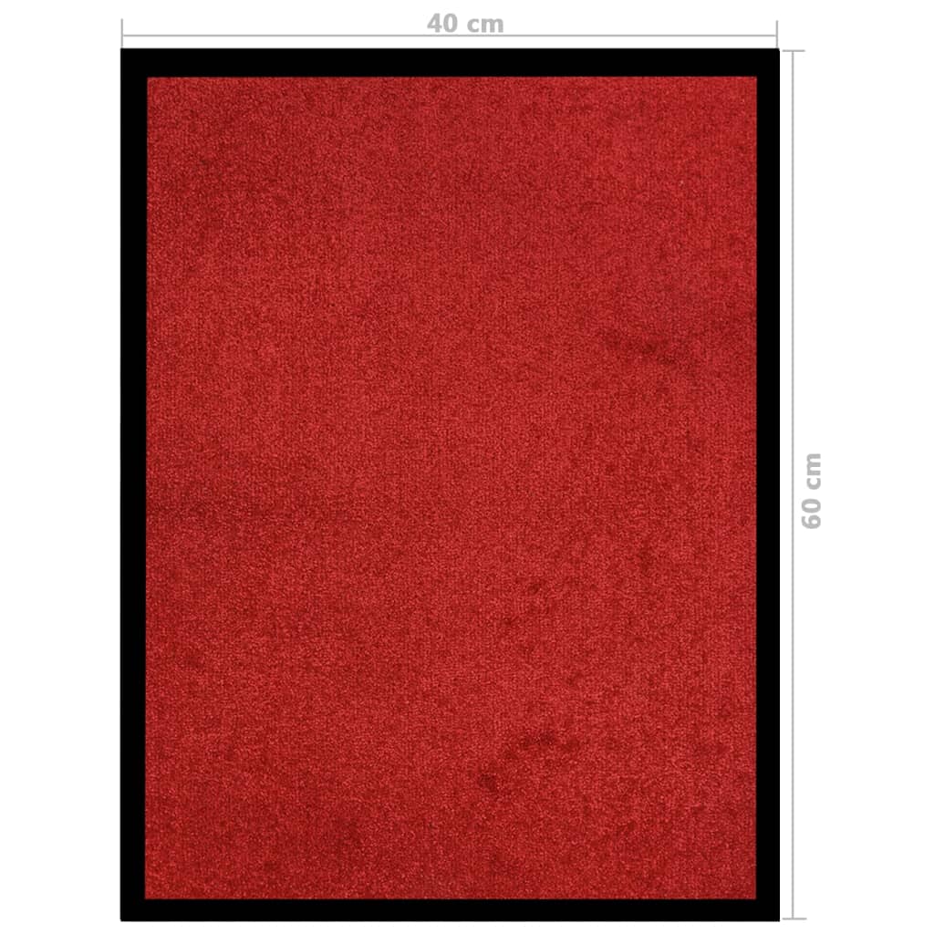 vidaXL Tapete de porta 40x60 cm vermelho