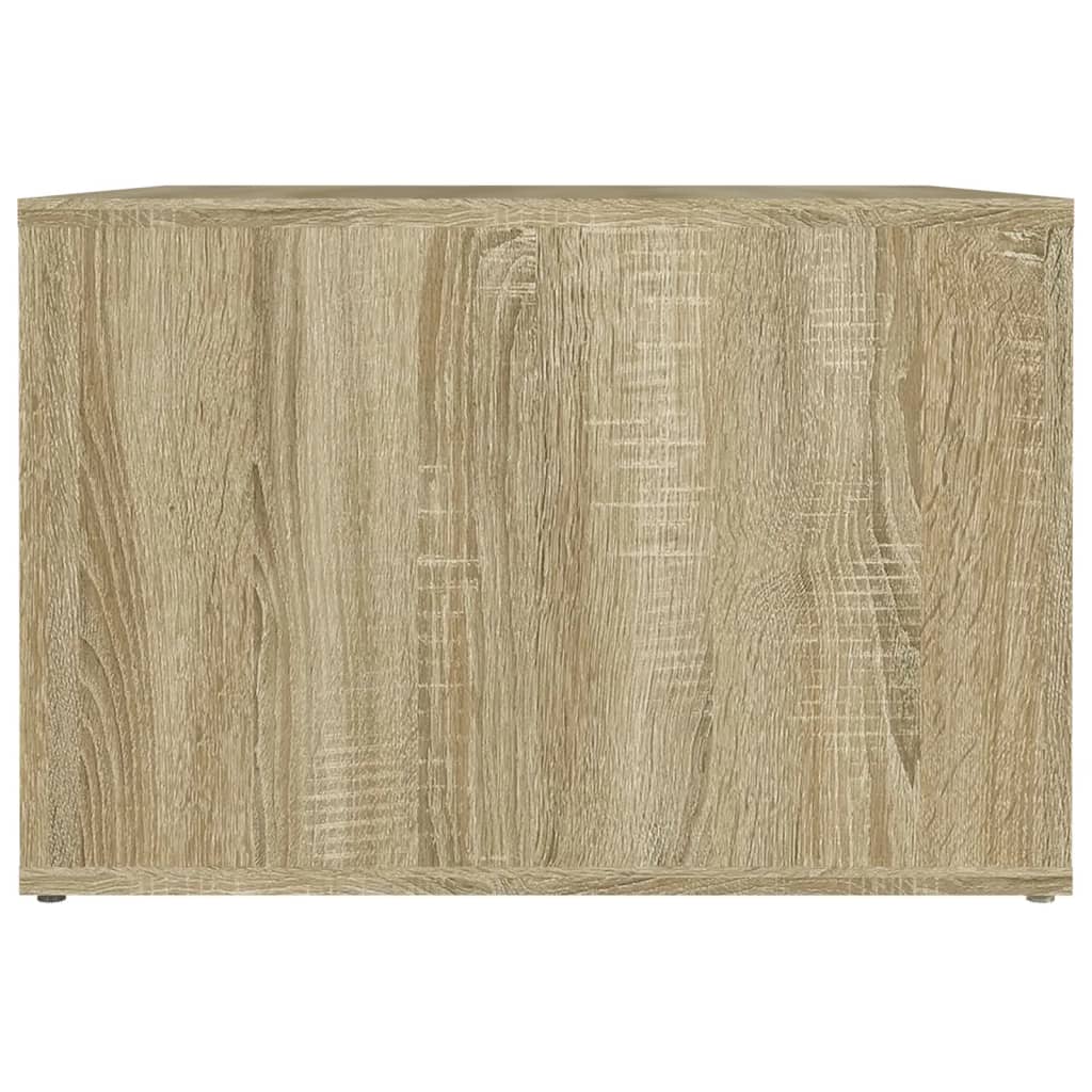 vidaXL Mesa de cabeceira 57x55x36 cm derivados madeira carvalho sonoma