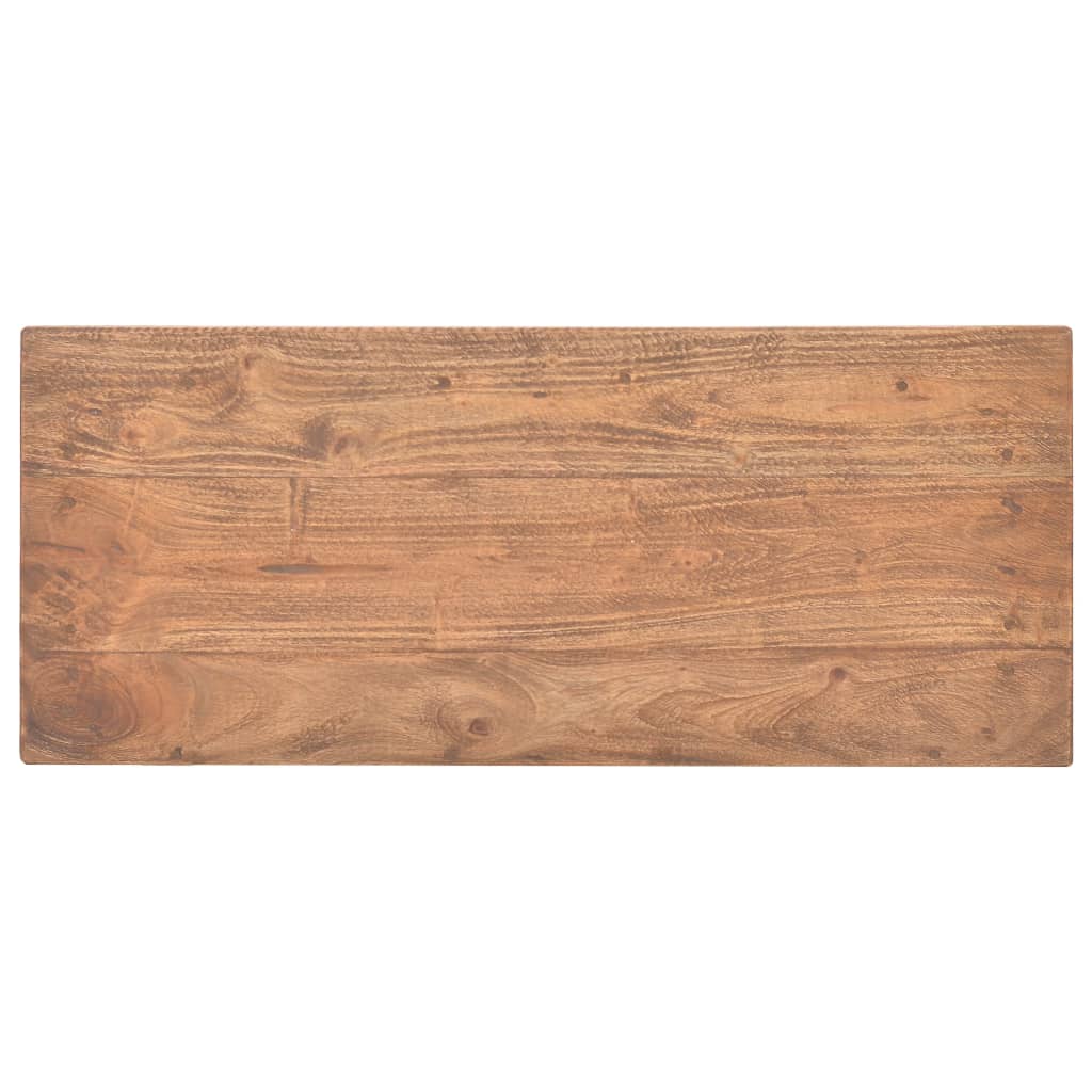 vidaXL Mesa consola em madeira recuperada maciça 69x28x70 cm
