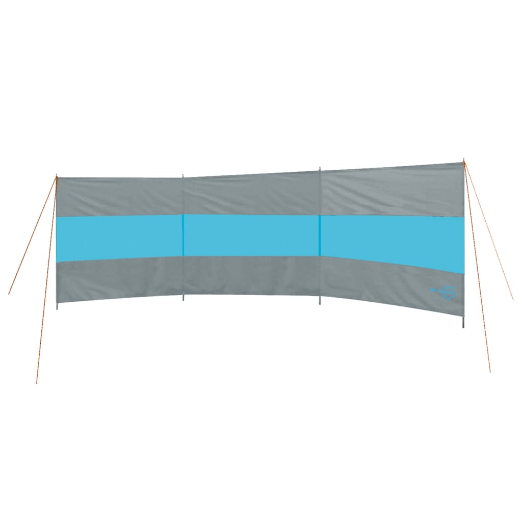 Bo-Camp Para-vento Brendan 500x140 cm cinzento e azul