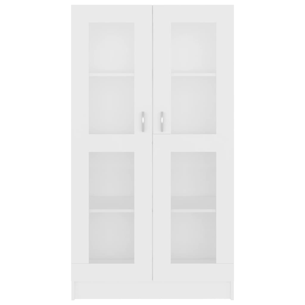 vidaXL Armário vitrine 82,5x30,5x150 cm contraplacado branco