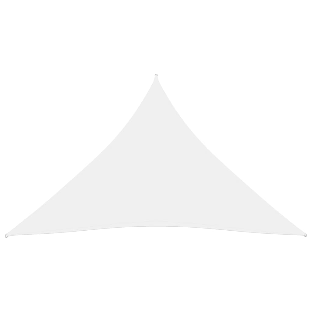 vidaXL Para-sol estilo vela tecido oxford triangular 3x3x3 m branco
