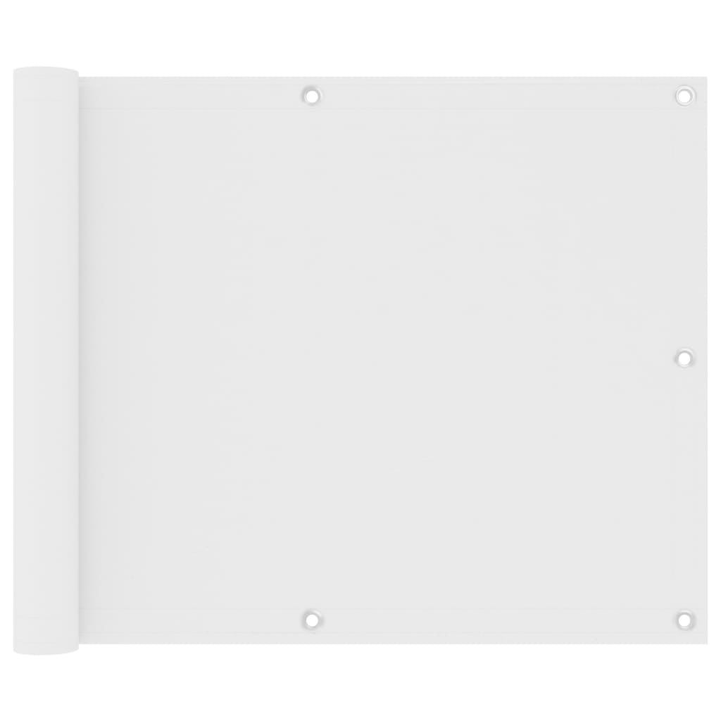 vidaXL Tela de varanda 75x500 cm tecido Oxford branco