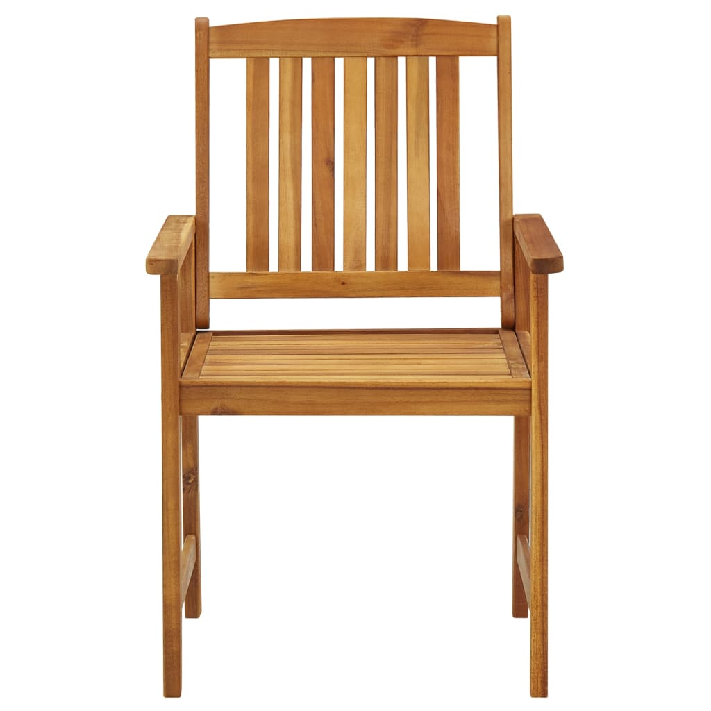vidaXL Cadeiras de jardim 8 pcs madeira de acácia maciça