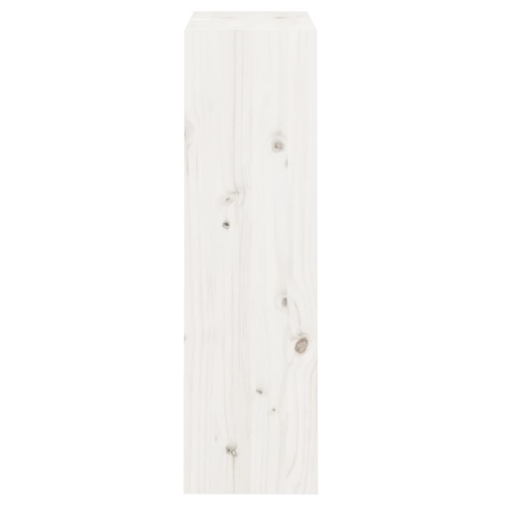 vidaXL Estante/divisória 60x30x103,5 cm madeira de pinho maciça branco