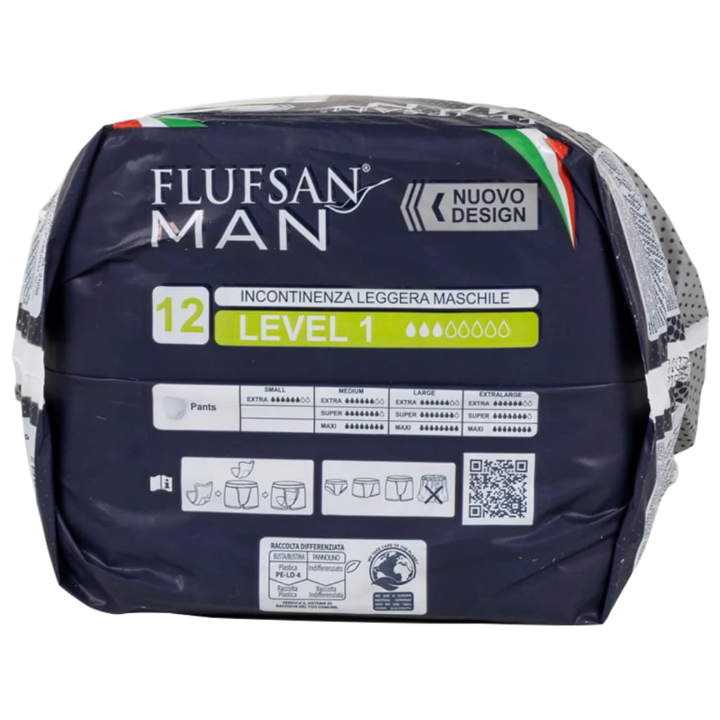 Flufsan Protetor absorvente masculino nível 1 96 pcs