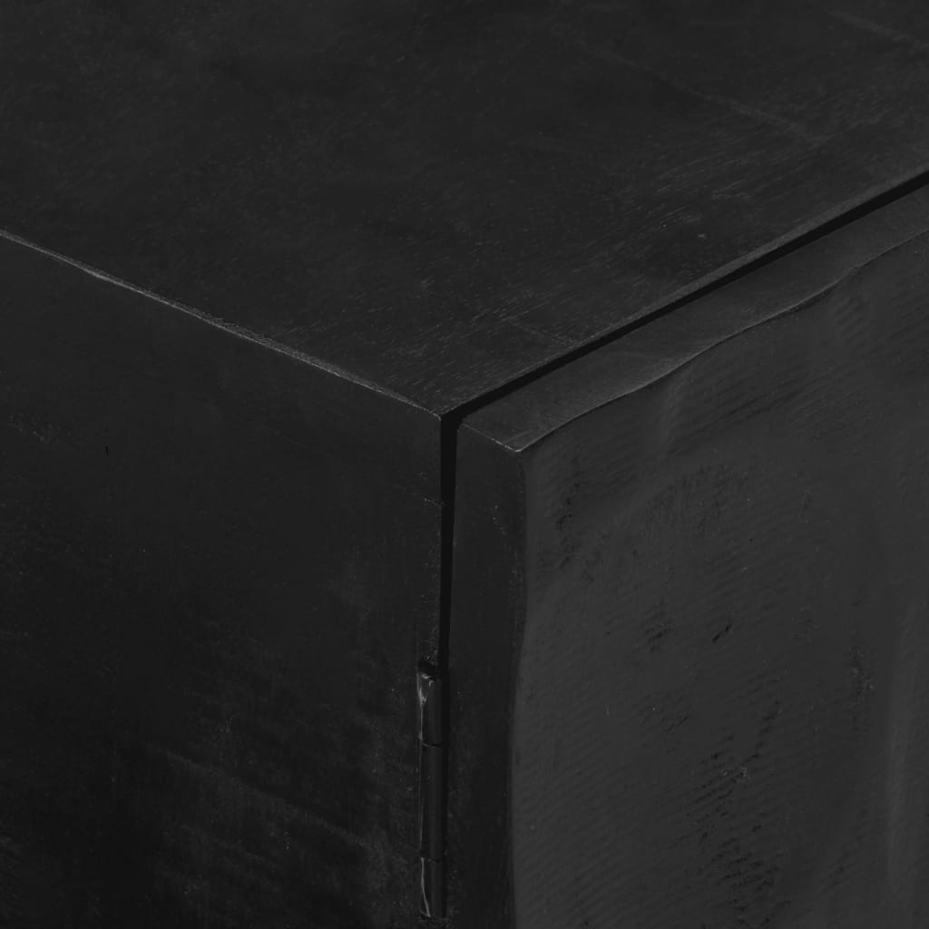 vidaXL Móvel de TV 110x30x40 cm mangueira maciça e ferro preto