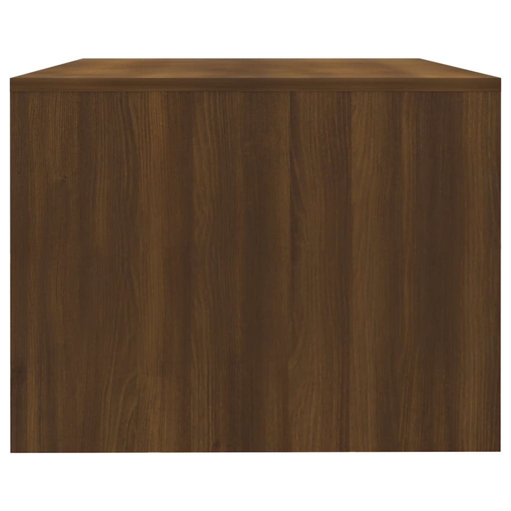 vidaXL Mesa centro 102x55x42 cm derivados de madeira carvalho castanho