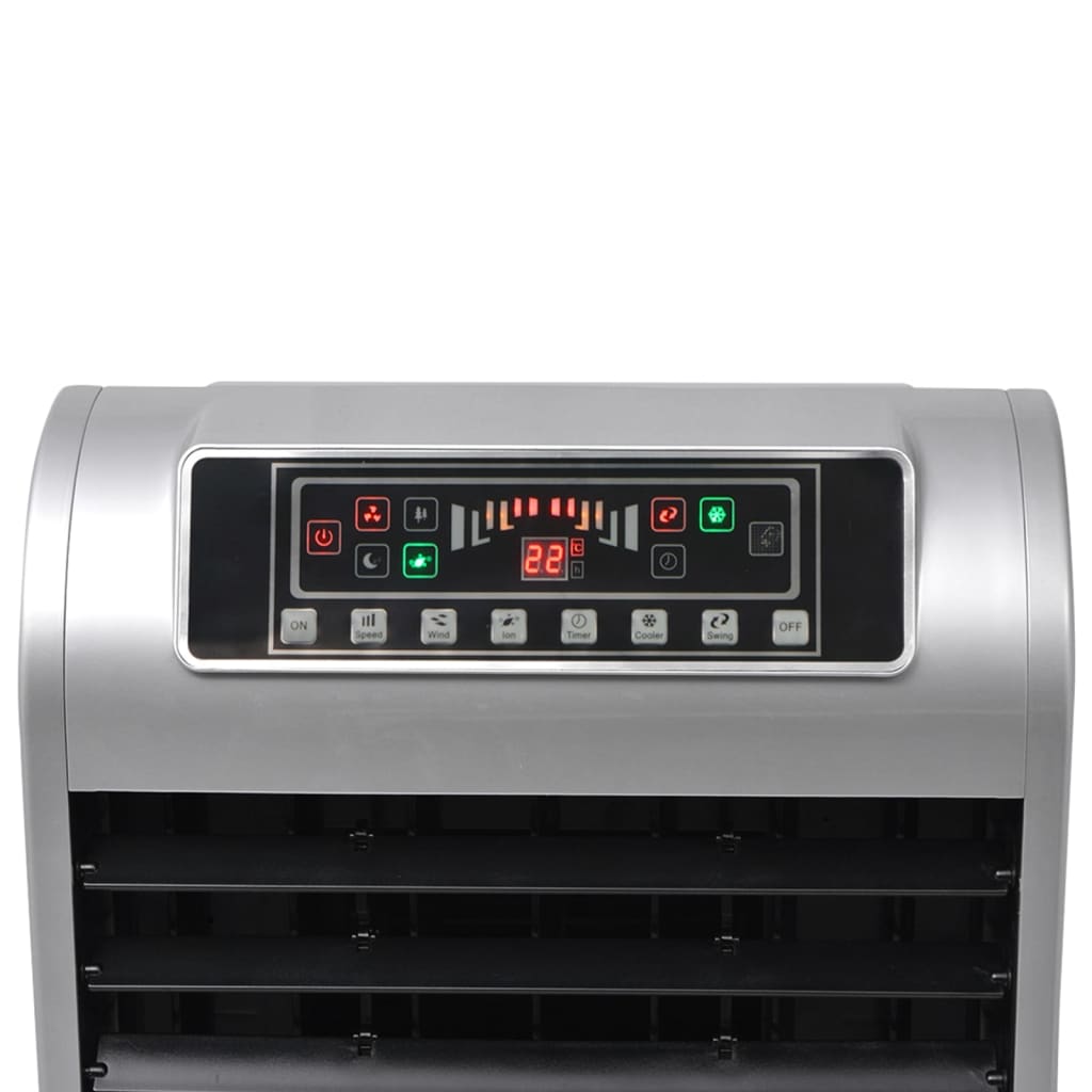 vidaXL Climatizador de ar portátil 120 W 8 L 385 m³/h 37,5x35x94,5 cm